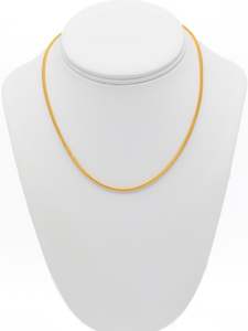 22ct Gold Hollow Fox Tail Chain