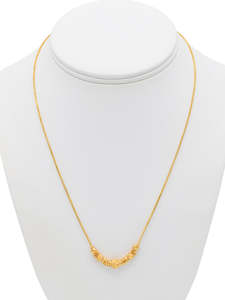 Women Chains: 22ct Gold Ball Fancy Chain