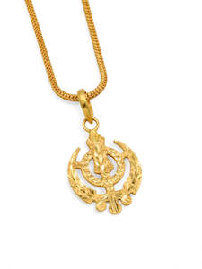 22ct Gold Khanda Pendant