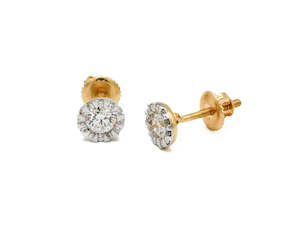 18ct Gold 0.77ct Diamond Stud Earrings