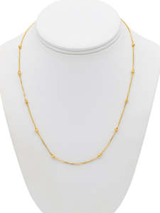 Women Gold Jewellery: 22ct Gold Ball Fancy Chain