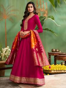 Adhya Gown With Dupatta