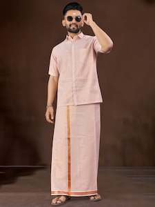 Mens Silk Dhoti Set