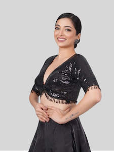 Georgette Sequence Work Blouse