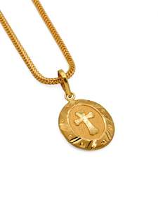 Jewellery: 22ct Gold Cross Pendant