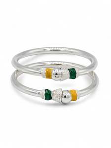 925 Sterling Silver Pair Baby Bangle