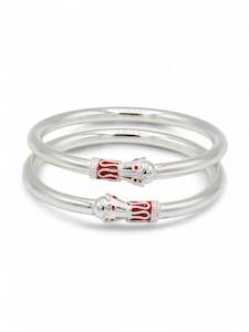 Silver Baby Bangle: Silver Pair Baby Bangle