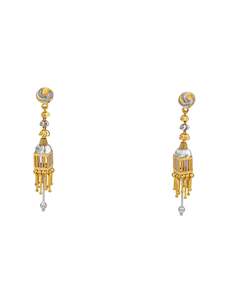 Spring Bali Earrings: 22ct Gold Two Tone Earrings