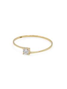 18ct Gold: 18ct CZ Ladies Ring