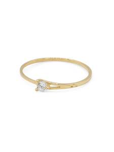 18ct Gold CZ Ladies Ring