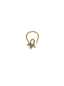 Diamond: 18ct Gold 0.06ct Diamond Nose Pin