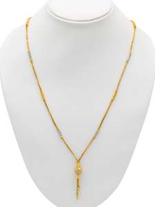 Women Chains: 22ct Gold Two Tone Fancy Chain