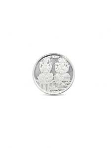 5 Grams Silver Laxmiji & Ganesha Coin