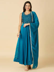 Sarika Gown With Dupatta