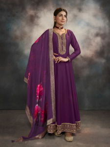 Gowns: Malini Gown With Dupatta