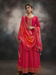 Malini Gown With Dupatta
