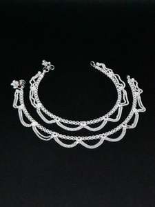 Ladies Silver Anklets