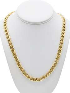 18ct Gold Hollow Curb Chain
