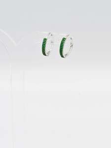 Sterling Silver CZ Bali