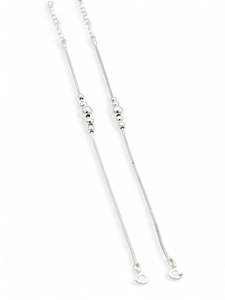 Silver Pair Baby Anklets
