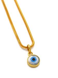 Under 500: 22ct Gold Evil Eye Pendant
