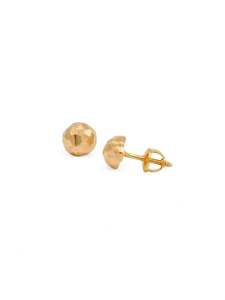 Under 500: 22ct Gold Ball Stud Earrings