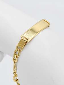 18ct Gold Bracelet Women: 18ct Gold Figaro Bracelet