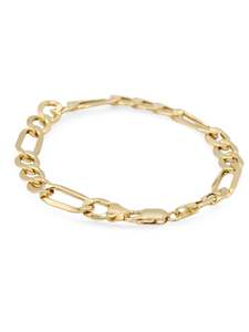 18ct Gold Hollow Figaro Bracelet