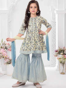 Girls Plazzo Sharara Suit: Rani Palazzo Suit