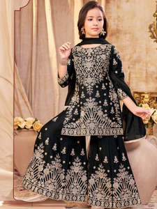 Girls Plazzo Sharara Suit: Tanaya Plazzo Suit