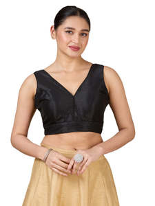 Saree Blouses: Dupion Silk Saree Blouse