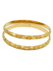 Bangles 1: 22ct Gold 2 Piece Bangle