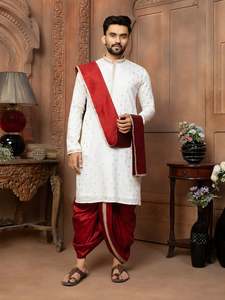 Men: Mens Dhoti Suit With Dupatta