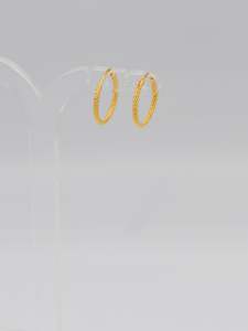 22ct Gold Hammered Bali