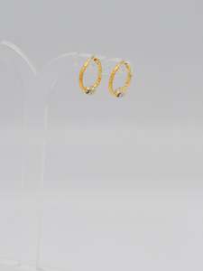 Under 500: 22ct Gold Two Tone Ball Bali