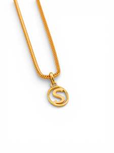 22ct Gold "S" Pendant