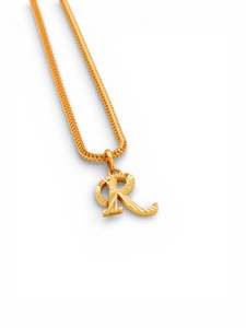 22ct Gold "R" Pendant