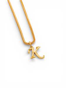 Pendants: 22ct Gold "K" Pendant