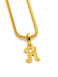 Pendants: 22ct Gold "H" Pendant