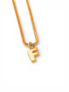Pendants: 22ct Gold "F" Pendant