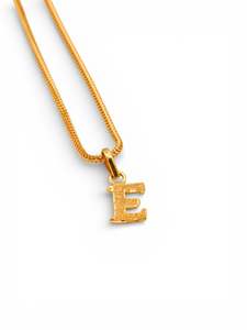 Pendants: 22ct Gold "E" Pendant