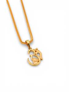 22ct Gold Om Shivling Pendant