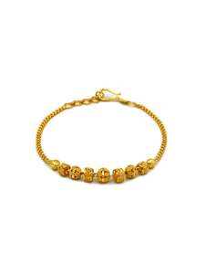 22ct Gold Ball Ladies Bracelet