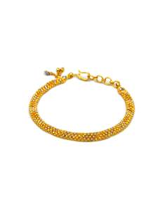22ct Gold Two Tone Ladies Bracelet