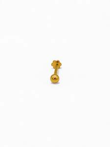 Nose Pins: 22ct Gold Nose Pin 4.0mm