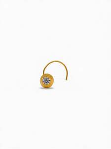 22ct Gold CZ Nose Pin