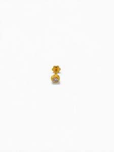 22ct Gold CZ Nose Pin