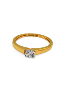 22Ct Gold CZ Ladies Ring