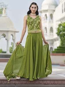 New Arrivals 1: Aarti Crop Top Palazzo Suit
