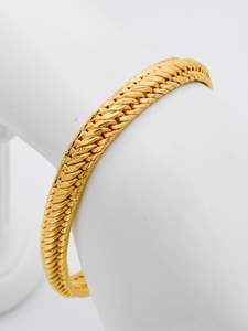 22Ct Gold Hollow Mens Bracelet